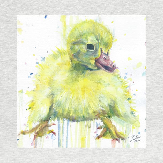 DUCKLING watercolor portrait by lautir